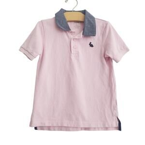 5T Gymboree Pink polo with bunny